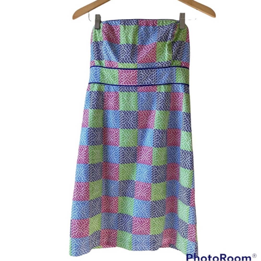 Vineyard Vines fabulous patchworks dress! Size 4 - Picture 2 of 4